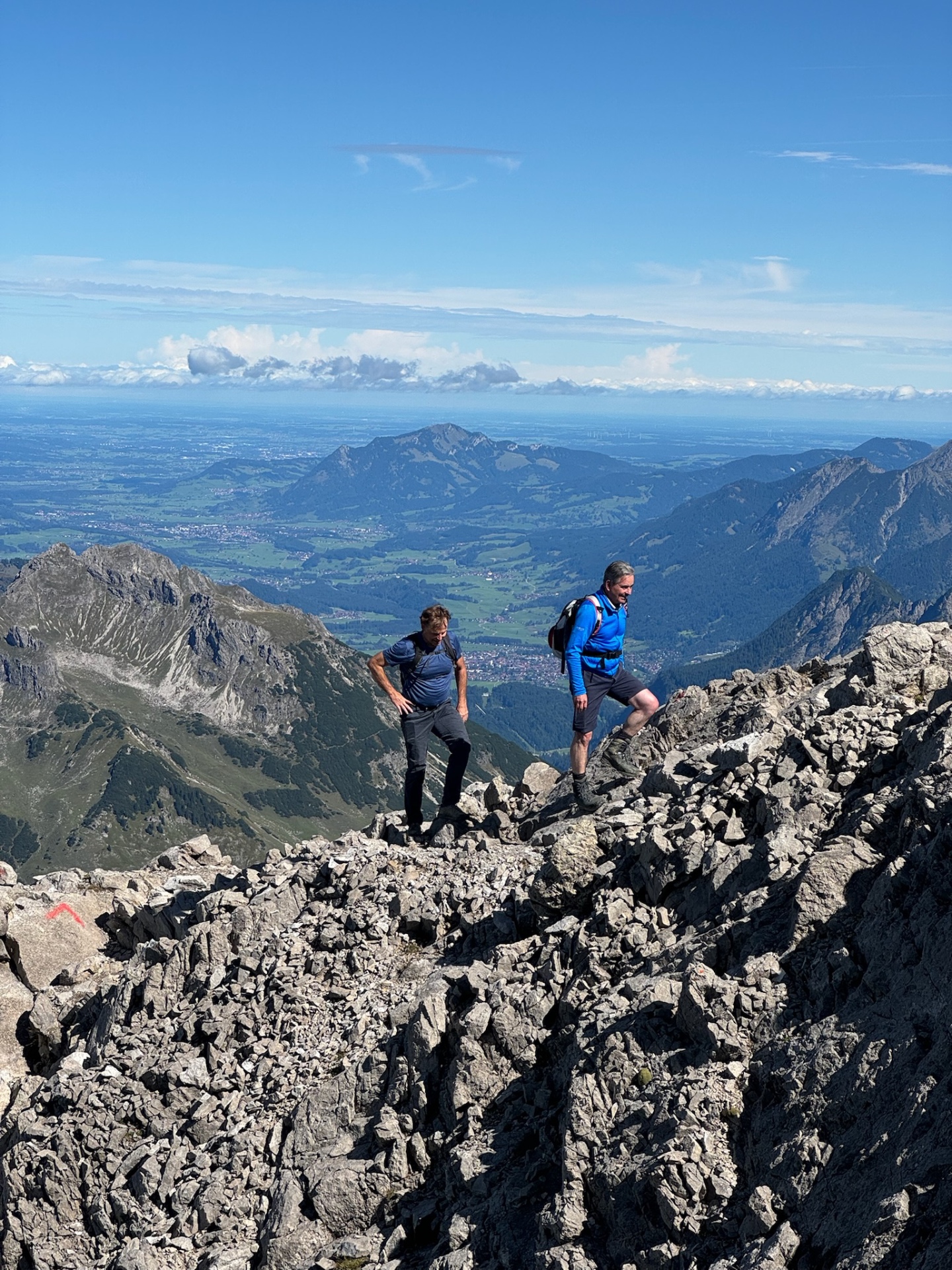Geführte Wanderung Bergsteigen mit Bergführer Biberkopf Warth Lech am Arlberg